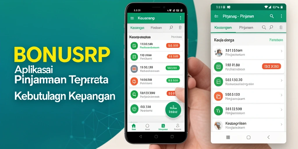 Tampilan antarmuka utama aplikasi BONUSRP yang sederhana dan praktis.