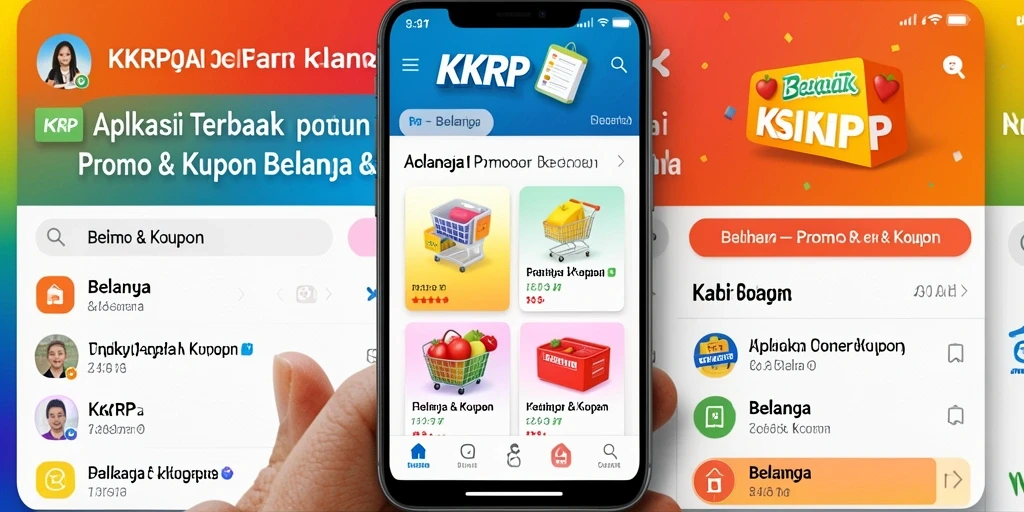 Tampilan antarmuka utama aplikasi KKRP untuk Promo & Kupon.